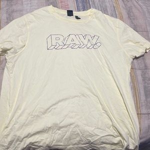 Beige G Star Raw T Shirt